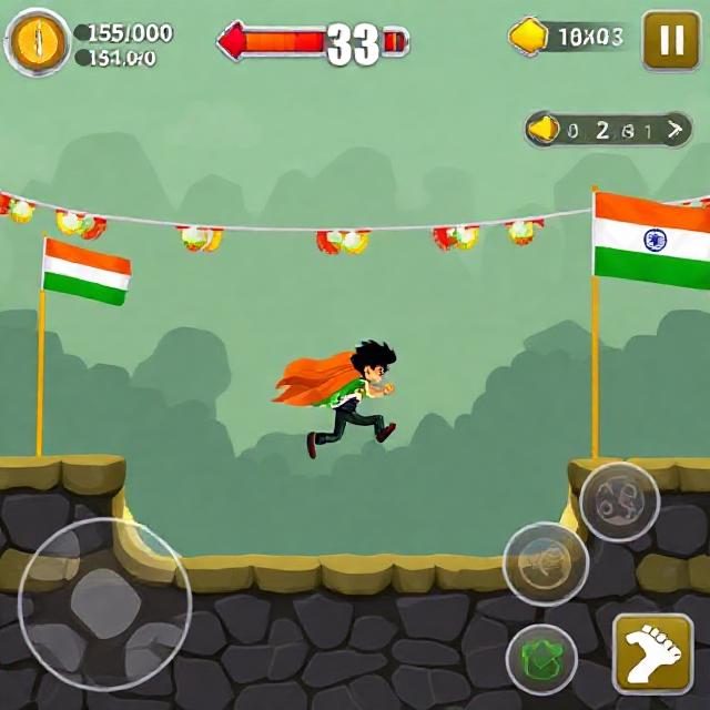 Tiranga game screenshot showing gameplay